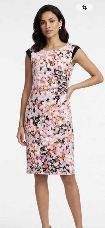 Femme Luisa Cerano Robe Rose Viscose 36