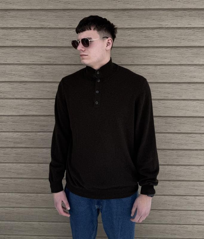 Uomo Hackett Maglione Marrone Lana XXL