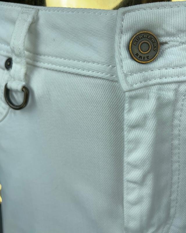 Femme Burberry Jupe Blanche Coton S