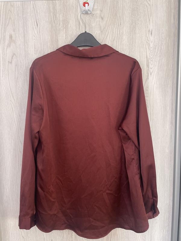 Женская ASOS DESIGN Блуза Коричневая Полиэстер L