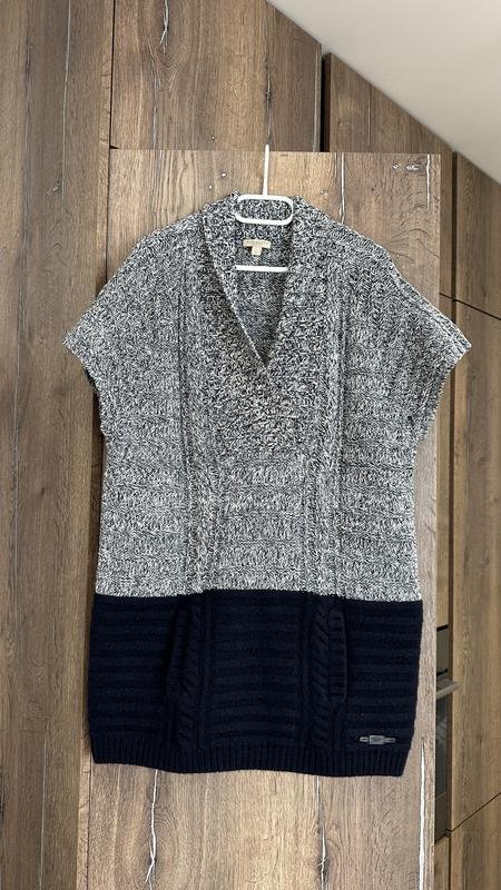 Femme Burberry Tunique Gris Laine M