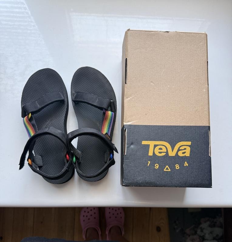 Femme Teva Sandales Noir Textile 7