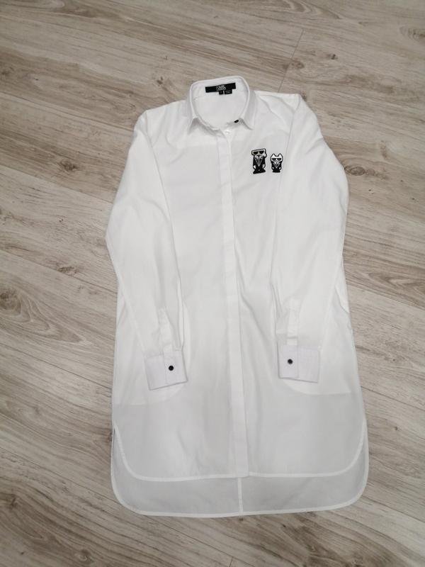 Women Karl Lagerfeld Shirt White Cotton S