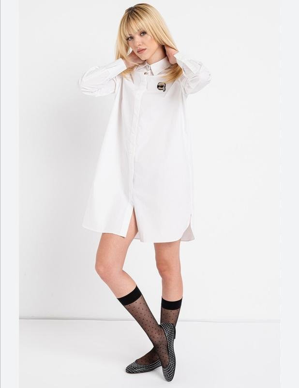 Women Karl Lagerfeld Shirt White Cotton S