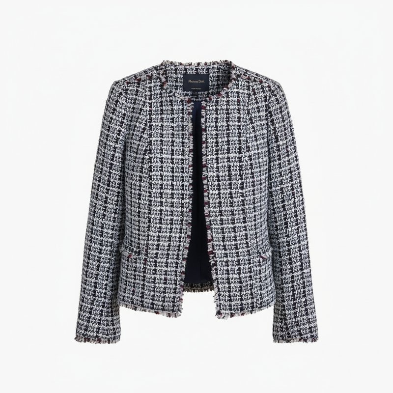 Women Massimo Dutti Blazer Multicolor Wool 36