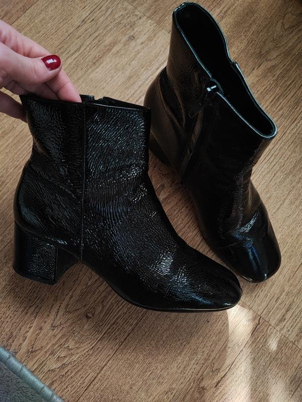 Donna Dune London Stivali Nero Pelle Laccata 39.5
