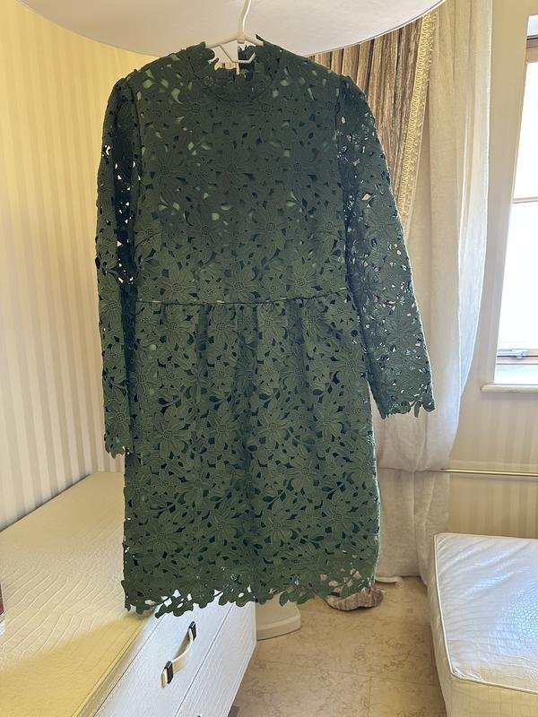 Женское Red Valentino Платье Зелёный Коттон M