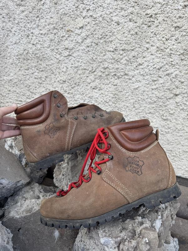 Homme Alpine Bottes Marron Cuir 42