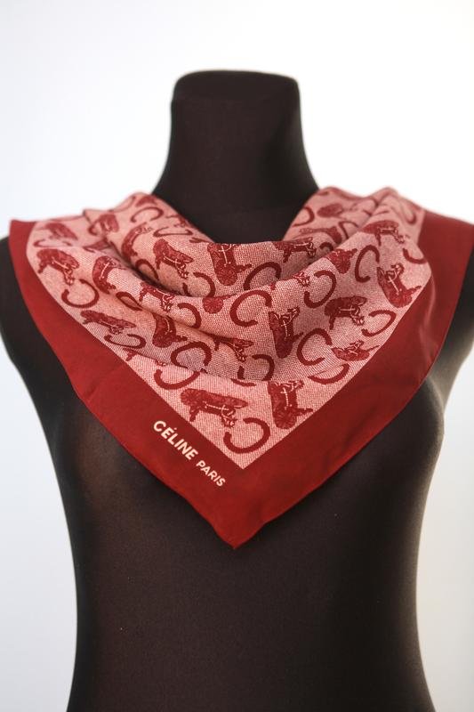 Женский Celine Шарф Разноцветный Шелк