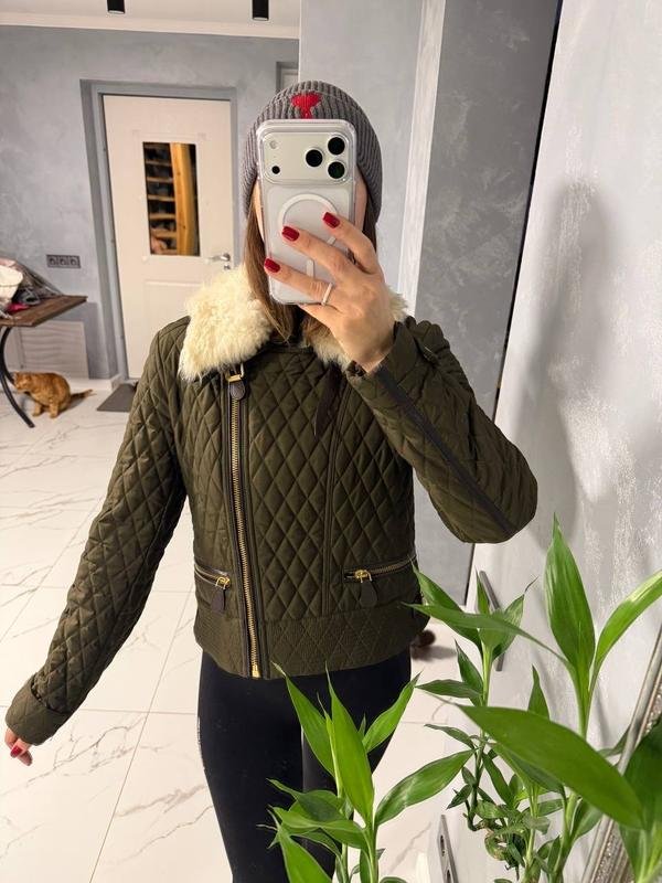 Femme Burberry Veste Kaki M
