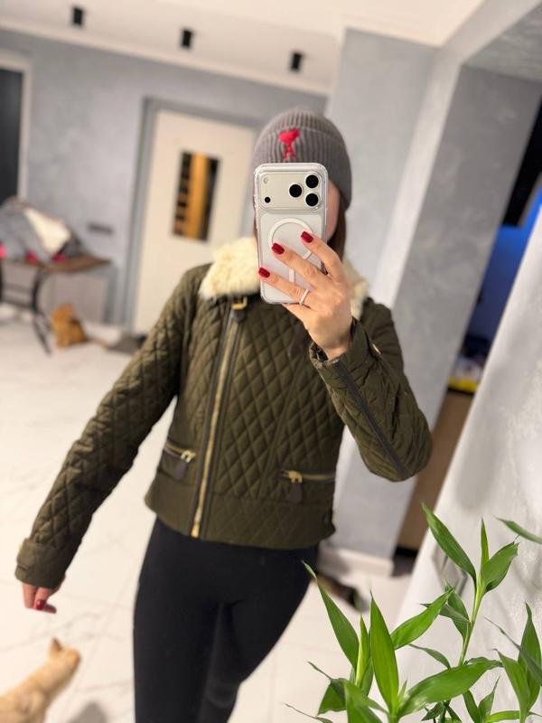 Femme Burberry Veste Kaki M