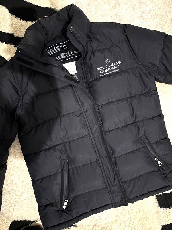 Damen Polo Jeans Company Daunenjacke Schwarz S