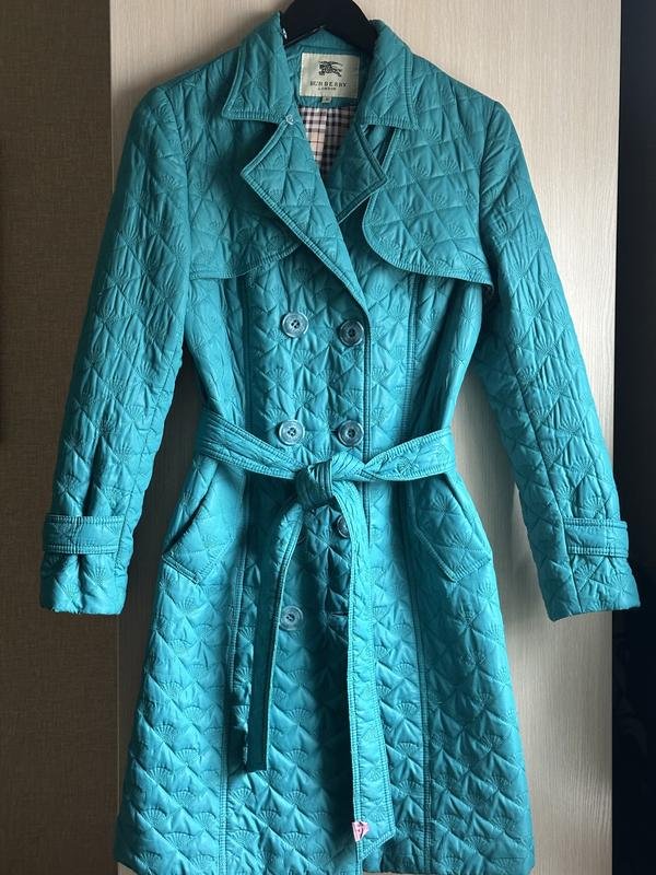 Femme Burberry Trench Turquoise 36