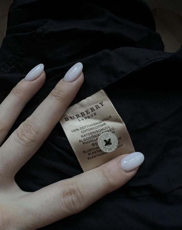 Femme Burberry Chemise Noire Coton S