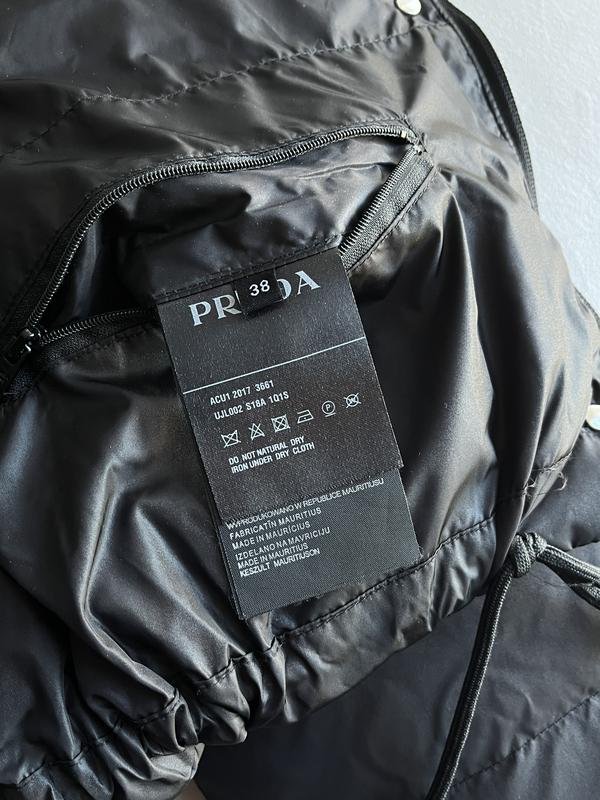 Женский Prada Пуховик Чёрный S