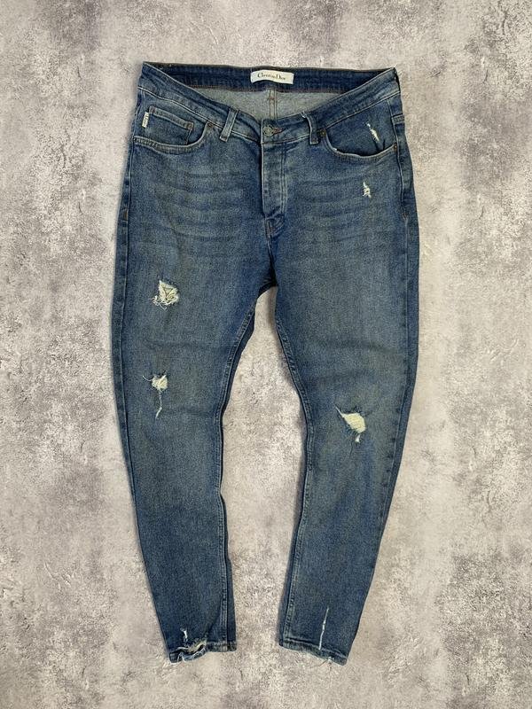 Мужские Christian Dior Джинсы Синий Джинс M