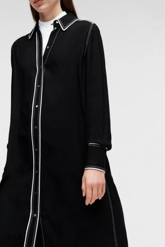 Women Karl Lagerfeld Dress Black Viscose 36