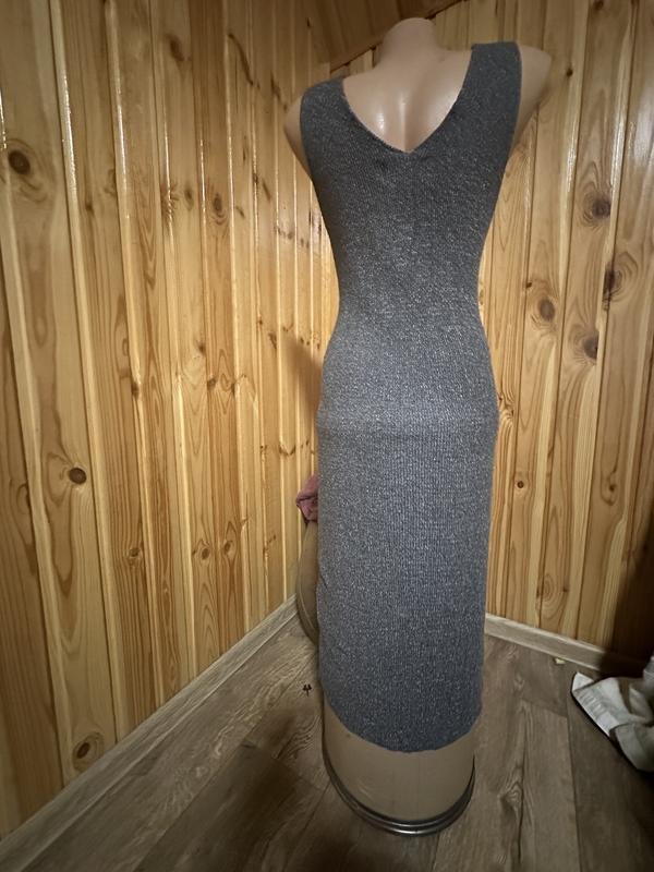 Damen Lipsy Kleid Grau Strick 38