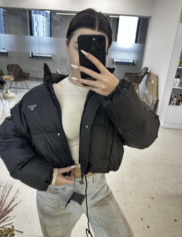 Женская Куртка Чёрная 2в1 Пуховик S