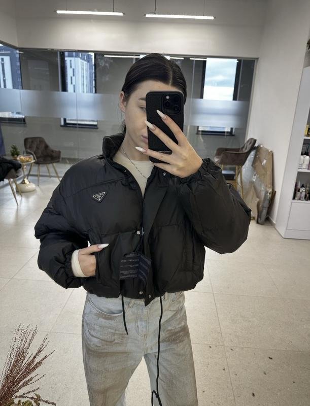 Женская Куртка Чёрная 2в1 Пуховик S