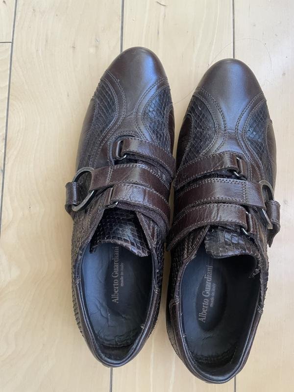 Herren Alberto Guardiani Absätze Braun Leder 39