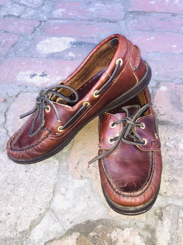 Damen Sebago Slipper Braun Leder 37