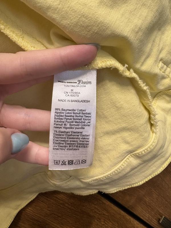 Women Tom Tailor Jacket Yellow Denim M