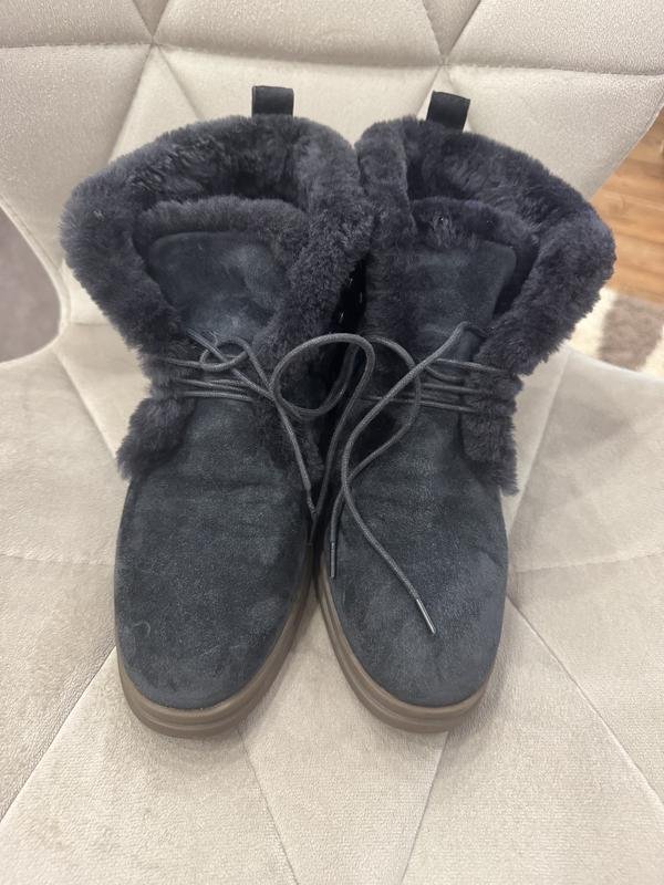 Women Loro Piana Loafers Charcoal Suede 7