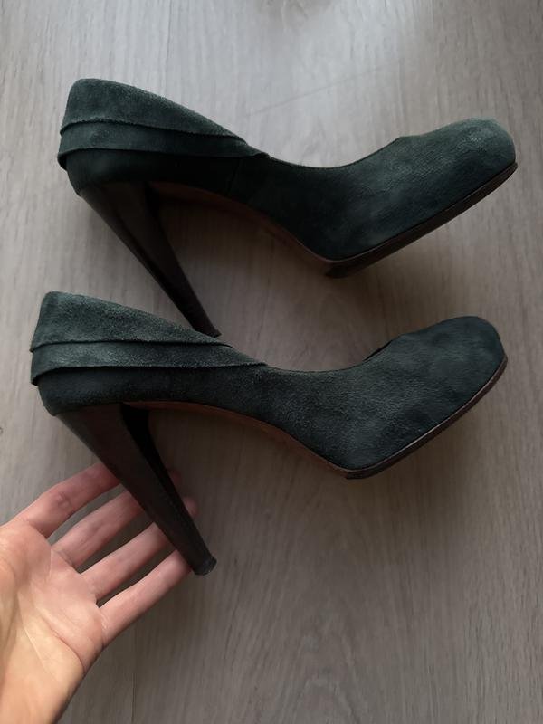 Damen Tibi Absätze Grün Wildleder 38.5