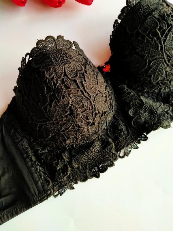 Damen Lipsy Balconette Schwarz Elasthan 70D