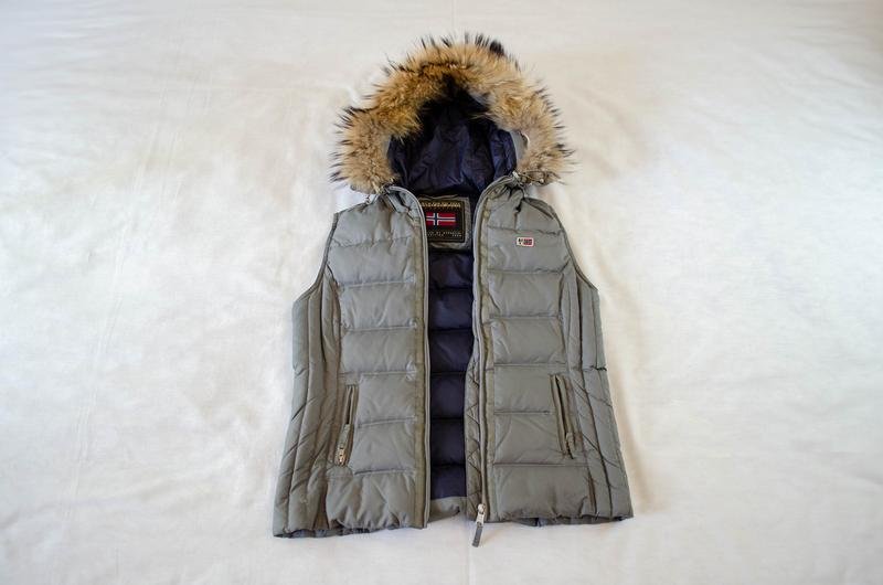 Women Napapijri Vest Grey Polyamide M