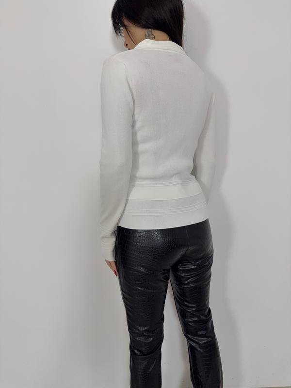 Donna Luisa Spagnoli Maglione Bianco Viscosa S