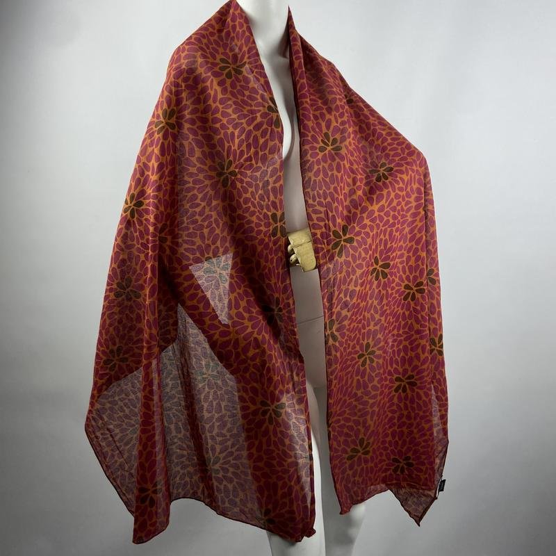 Femme Gudrun Sjödén Écharpe Bourgogne Coton