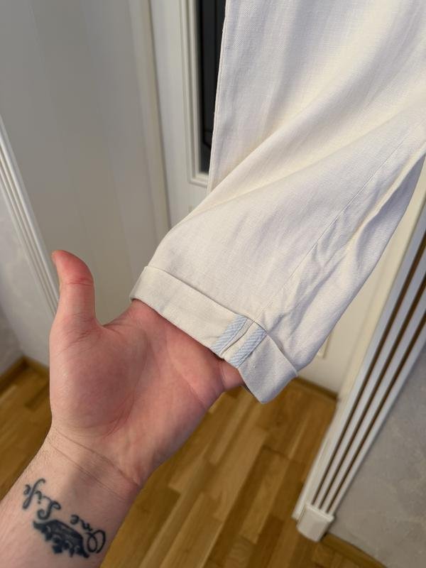 Donna Fabiana Filippi Pantaloni Beige Lino XL