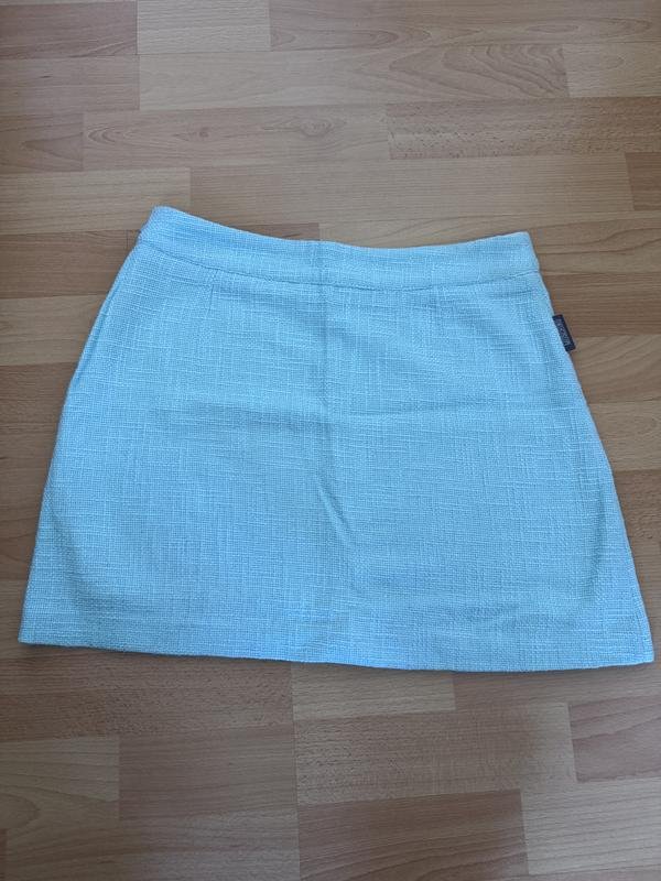 Женская Moschino Юбка Бирюзовая Твид 42