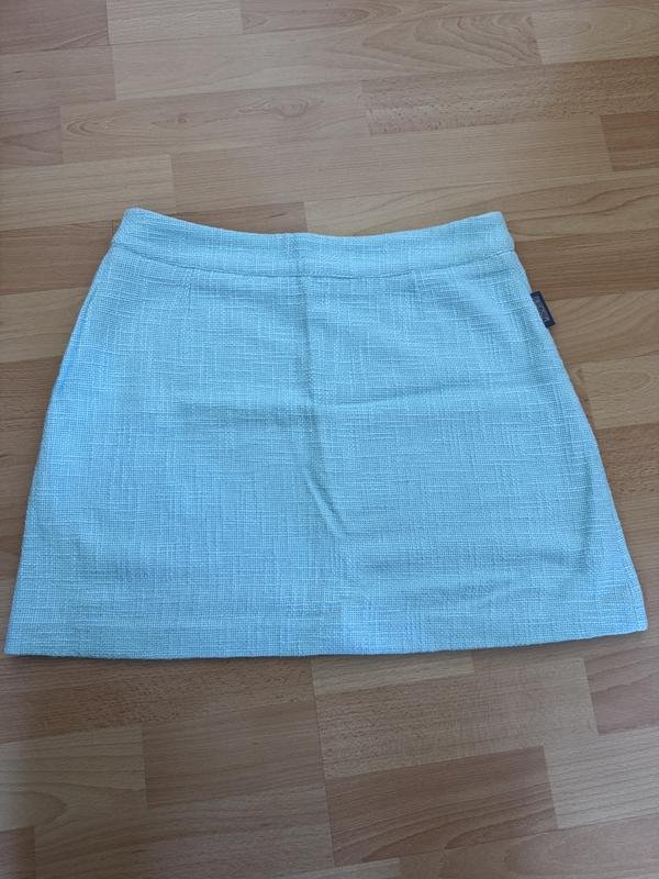 Женская Moschino Юбка Бирюзовая Твид 42