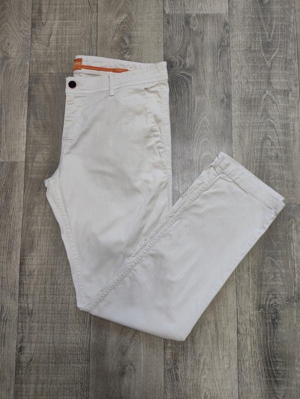 Мужские Hugo Boss Брюки Бежевый Хлопок W36L32