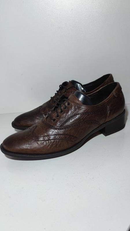 Женские Piazza Italia Туфли Коричневые Кожа 38