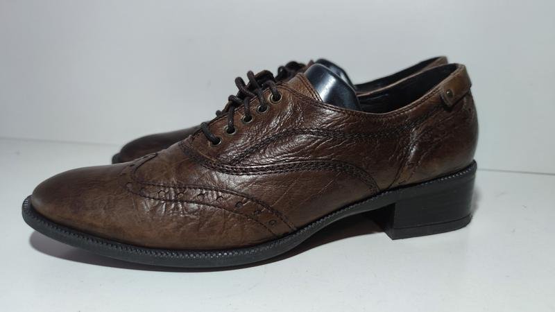 Женские Piazza Italia Туфли Коричневые Кожа 38