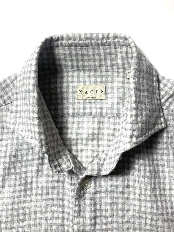 Herren Xacus Hemd Grau Baumwolle M