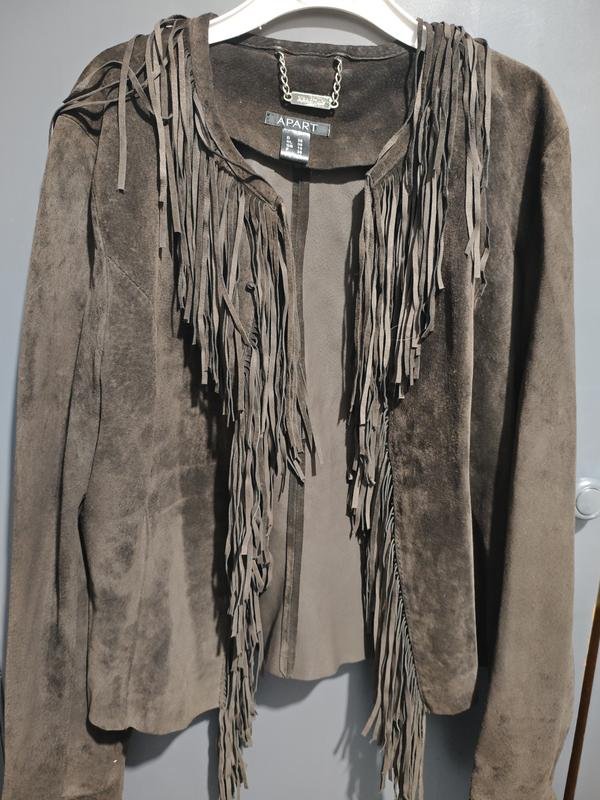 Donna APART Giacca Carbone Suede S