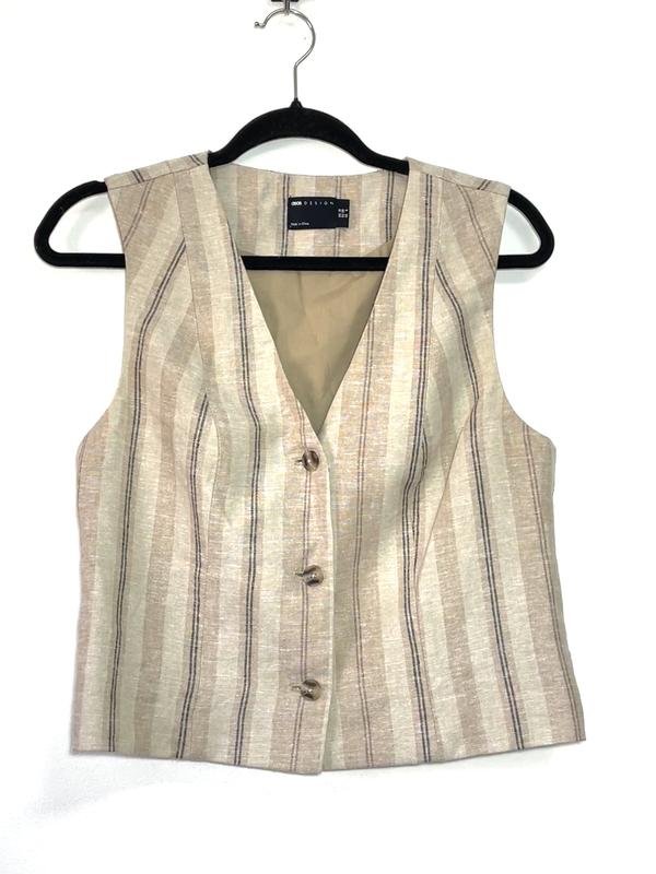 Женская ASOS DESIGN Рубашка Бежевый Вискоза M