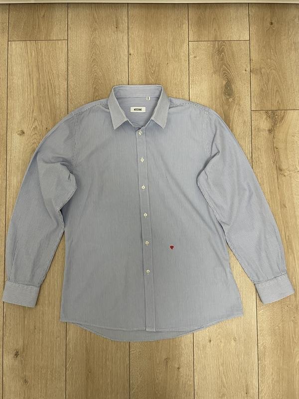 Женская Moschino Сорочка Тёмно-синий Хлопок 40