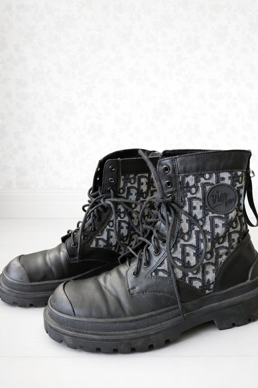 Donna Dior Stivali Nero Tessuto 42