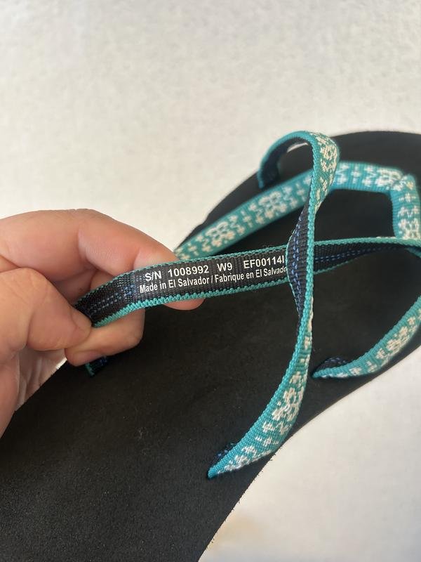 Femme Teva Tongs Turquoise 38.5