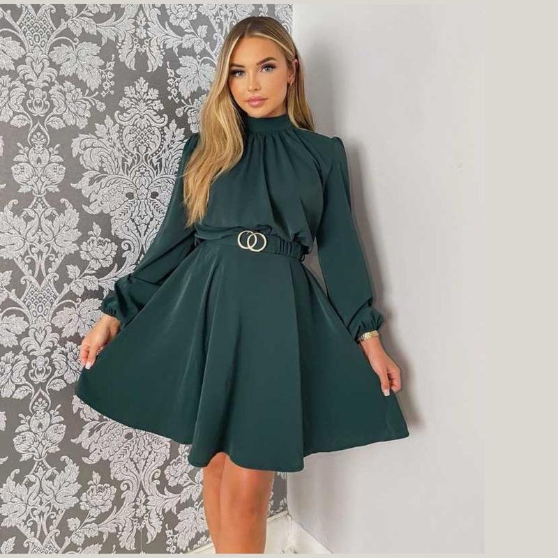 Damen Ax Paris Kleid Grün L