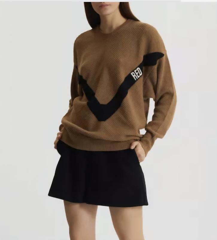 Женский Red Valentino Свитер Чёрный Вискоза ХS