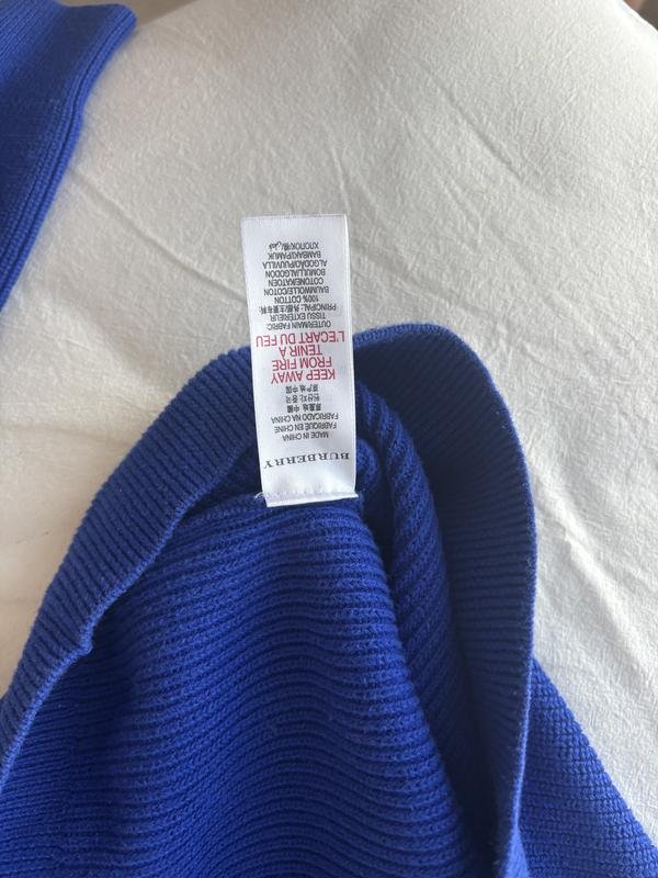 Femme Burberry Pull Marine  S