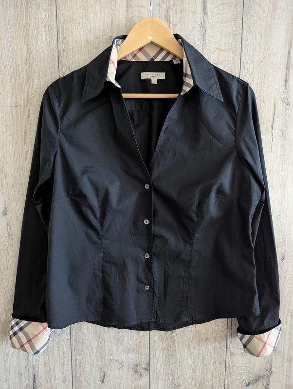 Femme Burberry Chemise Noir Coton L