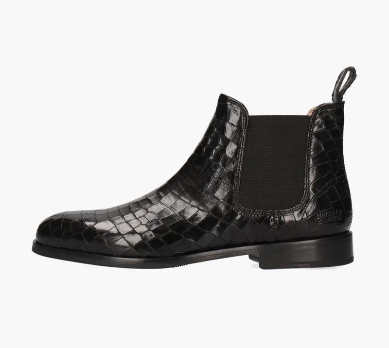 Women Melvin & Hamilton Boots Black Leather 39.5
